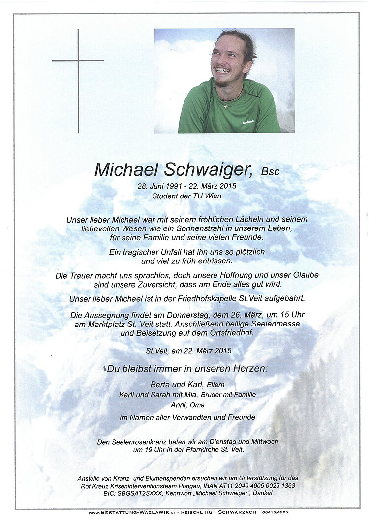 Parte von Michael Schwaiger † 22.03.2015