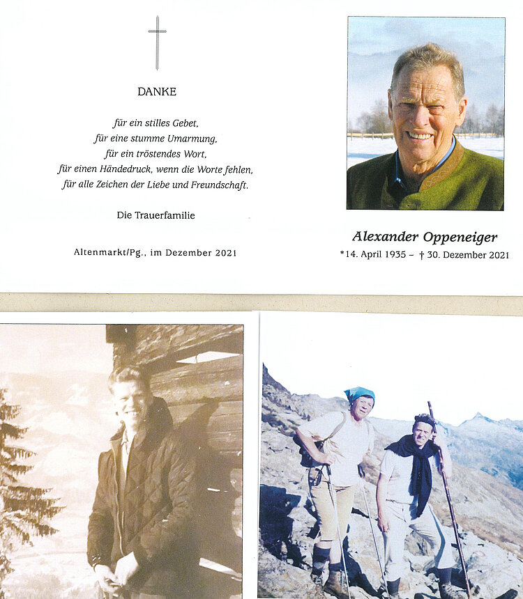 Parte von Alexander Oppeneiger † 30.12.2021