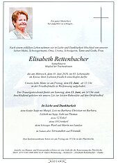 Parte von Elisabeth Rettenbacher † 10.06.2026 aus Werfenweng