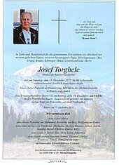Parte von Josef Torghele † 13.12.2025 aus Rauris
