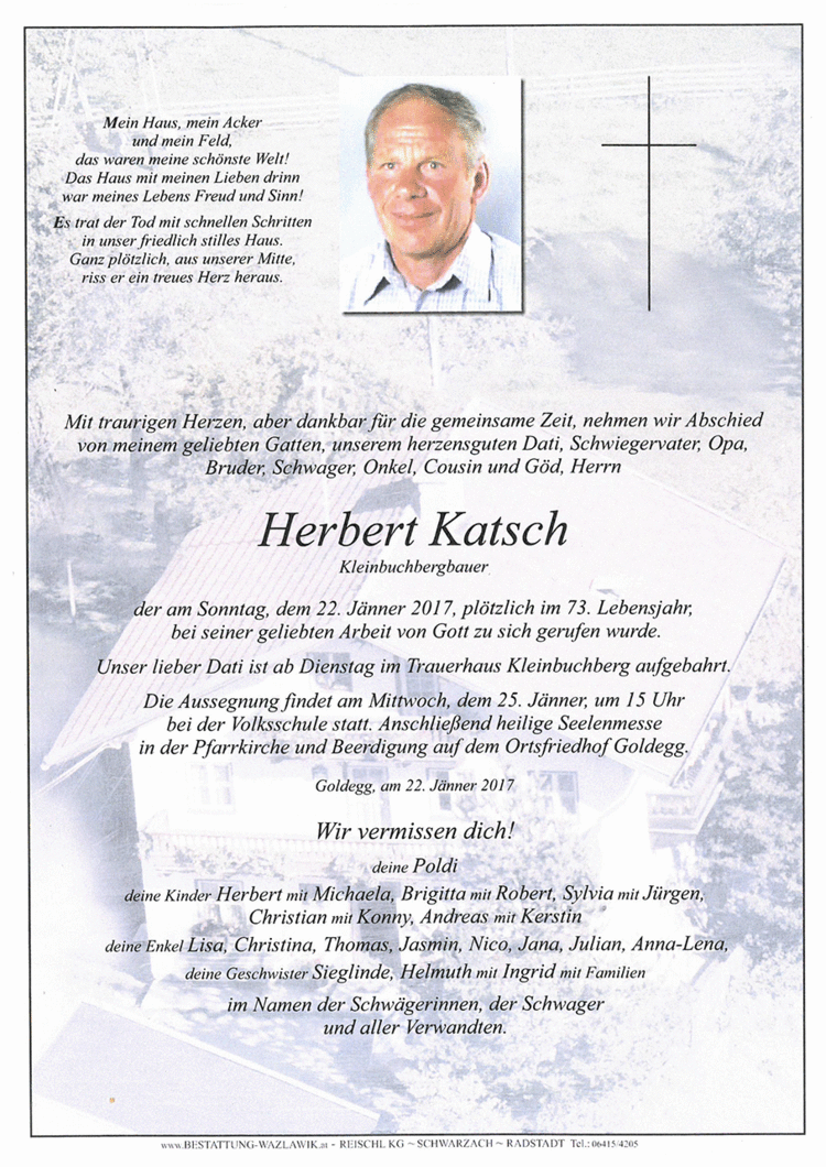 Parte von Herbert Katsch † 22.01.2017