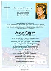 Parte von Frieda Höllwart † 27.05.2026 aus Goldegg