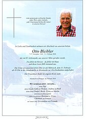 Parte von Otto Bleibler † 01.02.2026 aus Altenmarkt