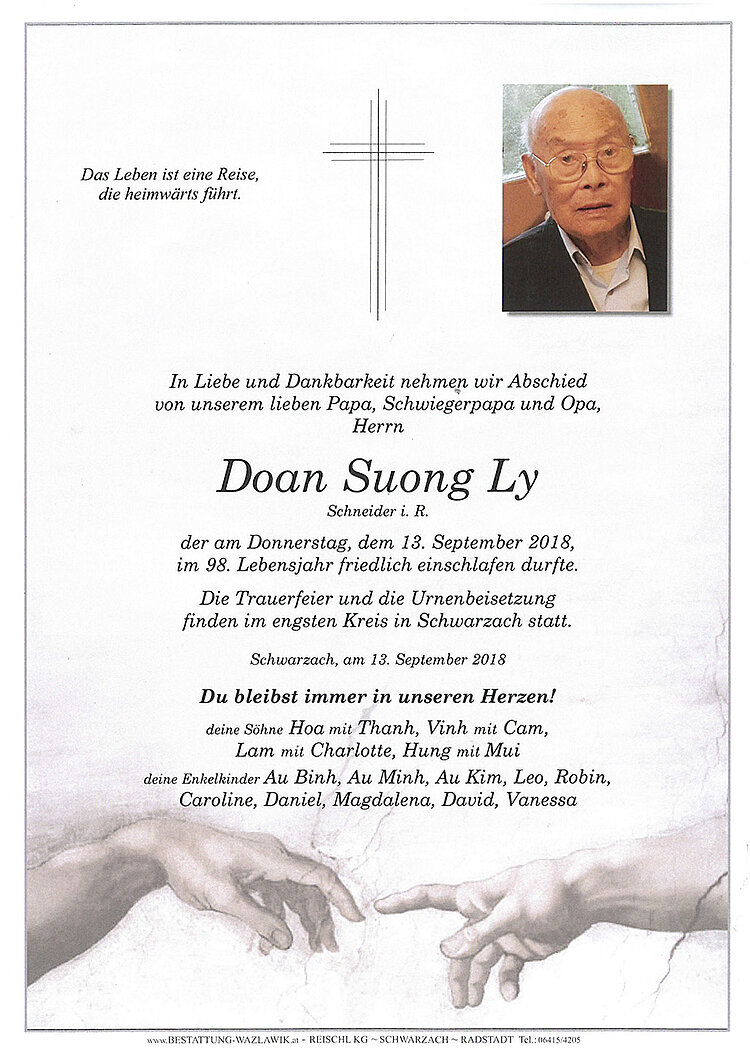 Parte von DoanSuong Ly † 13.09.2018