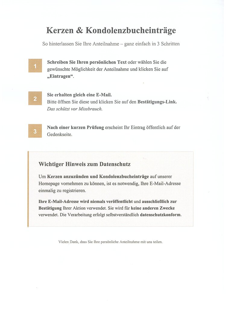 Parte von Bestattung Wazlawik † 06.10.2026