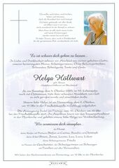 Parte von Helga Höllwart † 04.10.2025 aus Goldegg